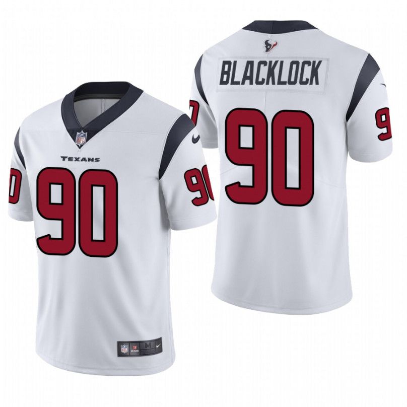 Men Houston Texans 90 Ross Blacklock Nike White Limited NFL Jersey